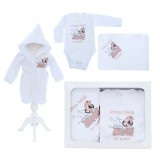 Cumpara ieftin Trusou Prima Baita, Personalizat cu Mesaj &quot;Prima Baita cu Nasii&quot; Minnie Roz Somon in Cadita- TPB26