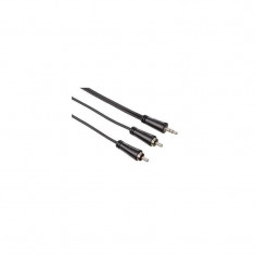 Cablu audio Hama 122296 Jack 3.5 mm Male - 2x RCA Male 3m negru foto