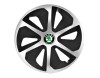 Set 4 capace roti Roco Gri-Negru R16 pentru gama auto Skoda, Autohelix MSA