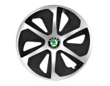 Cumpara ieftin Set 4 capace roti Roco Gri-Negru R16 pentru gama auto Skoda, Autohelix MSA