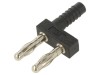 Punte Stacabilă Banană 4mm 32A Neagră