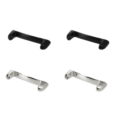 Set 4 Adaptori prindere curea de 20 mm Kwmobile pentru Google Pixel Watch 2, Argintiu/Negru, Otel, KWM0000255L001C foto