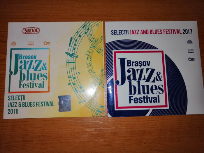 2x Cd audio Selectii Jazz &amp; Blues Festival Brasov 2016 2017 Fanzin nou sigilat