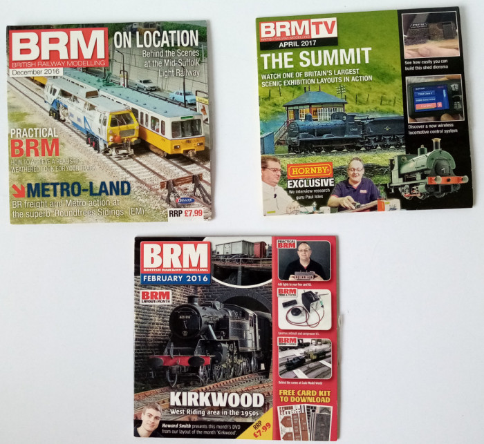 BRM British Raiway Modellin 3 DVD machete feroviare trenulete hobby diorama D7