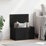 Ladă depozitare cu capac, stejar negru, 60x35x35 cm, lemn