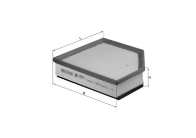 MAHLE LX 1593/2 Filtru aer foto