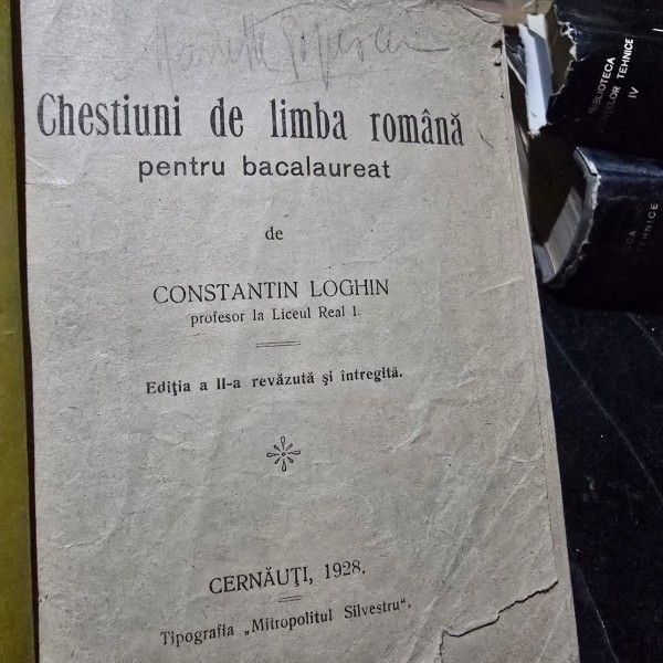 Chestiuni de limba romana pentru bacalaureat - Constantin Loghin