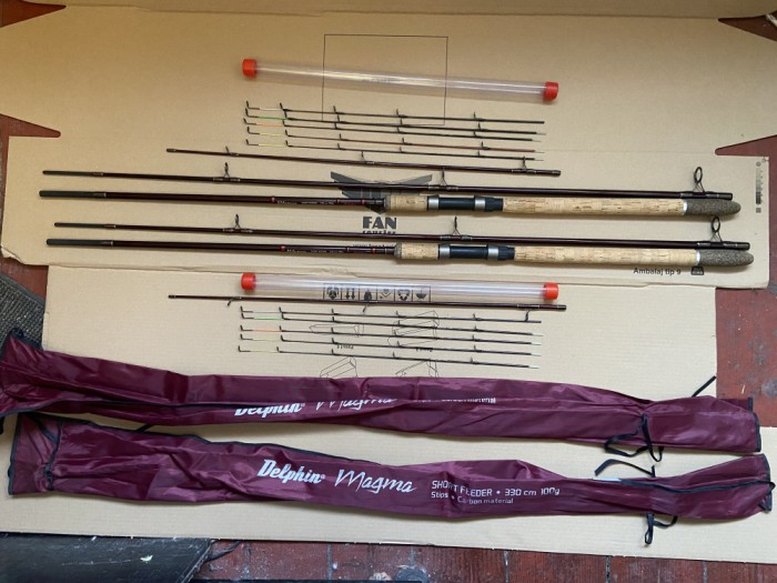 Lanseta Magma Short Feeder I 3,3 M/100 gr.+ 5 varfuri - Delphin