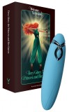 Vibrator PleasureArrow FairyGasm, 9 Moduri Vibratii, Silicon, USB, Albastru, 11.5 cm