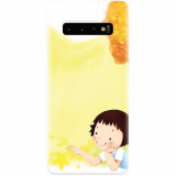 Husa silicon pentru Samsung Galaxy S10, Child Autumn Paint Hd