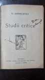 Studii Critice - H. Sanielevici