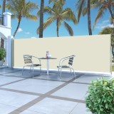 Cumpara ieftin Gossi copertina laterala retractabila, crem, 160x500 cm