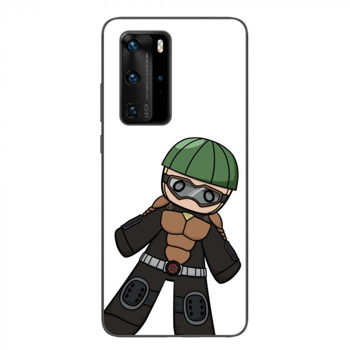 Husa compatibila cu Huawei P40 Pro Silicon Gel Tpu Model One Punch Man Mumen Rider