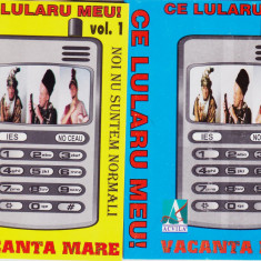 Caseta audio: Vacanta mare - Ce lularu meu! vol.1 si si vol. 2 ( originale )