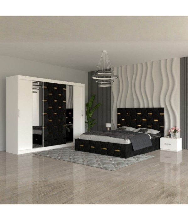 Dormitor Sofia Negru 180x200cm