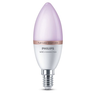 Bec inteligent LED Philips Wi-Fi E14, 4.9W, RGB, dimabil foto