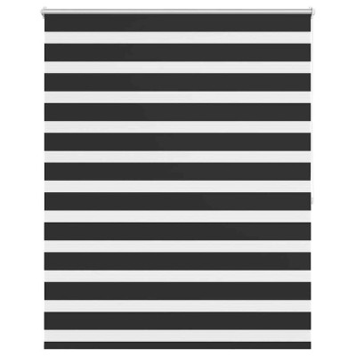 Jaluzea tip zebra, 140 x 175 cm, negru foto