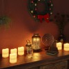 VidaXL Lum&acirc;nări LED electrice, 24 buc., alb cald
