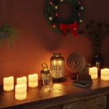 VidaXL Lum&acirc;nări LED electrice, 24 buc., alb cald