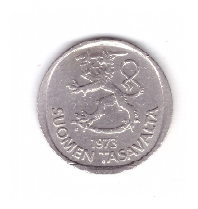 Moneda Finlanda 1 markka 1973, stare buna, curata