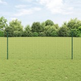 VidaXL Set de &Icirc;mprejmuire Grădină Set de 2 Verde Oțel Vopsit Electrostatic