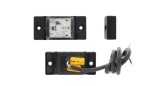 Lampa gabarit Universal, 12/24V,73x33x17mm, alb, omologare ECE, suport surub, , Stanga, Dreapta