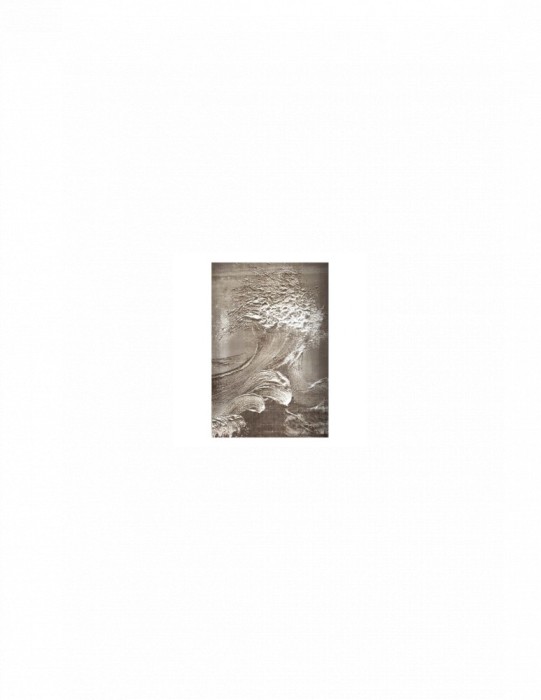 Covor maro cu model de valuri 80x150cm