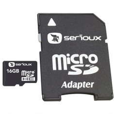 MicroSDHC 16Gb Serioux Cu Adaptor