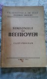 ✅ ANTICARIAT SIMFONIILE LUI BEETHOVEN CAIET PROGRAM MARTIE 1961