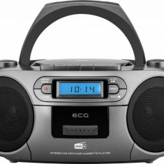 Sistem audio ECG CDR 999 DAB, 2 x 1,5W RMS, Radio, USB, CD, Casetofon, MP3, FM