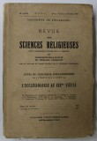 UNIVERSITE DE STRASBOURG , REVUE DES SCIENCES RELIGIEUSES , REVUE TRIMESTRIELLE , No. 2-3-4 , AVRIL - JUILLET - OCTOBRE , 1960