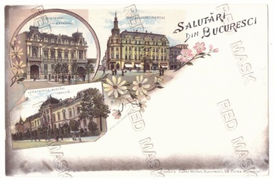2851 - BUCURESTI, Litho, Romania - old postcard - unused foto