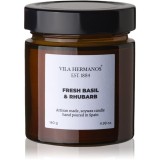 Vila Hermanos Apothecary Fresh Basil &amp; Rhubarb lum&acirc;nare parfumată 140 g