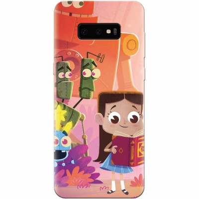 Husa silicon pentru Samsung Galaxy S10 Lite, Children Kids Robots Illustration Colorful K foto