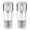 Bec de pozitie tip LED Canbus, T10 W2.1x9.5 W5W, 12V-24V, 3 SMD 2835, 2.4W, culoare alb, carcasa aluminiu, AMIO, set 2 buc AutoDrive ProParts