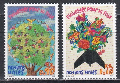 Natiunile Unite Geneva 1996 - Apel la pace, MNH foto