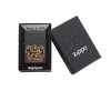 Bricheta Zippo Black Matte Emblem Attached Three Monkeys, Resigilat, Grad A