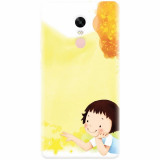Husa silicon pentru Xiaomi Redmi Note 4, Child Autumn Paint Hd