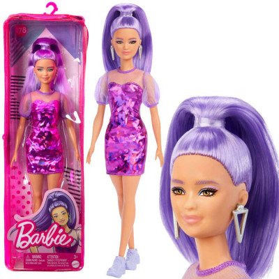 Barbie Fashionistas păpușă de modă #178 HBV12 violet stilizare ZA5099 foto