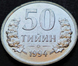 Cumpara ieftin Moneda exotica 50 TIYIN - UZBEKISTAN, anul 1994 *cod 414 B = A.UNC, Asia