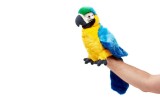 Papagal de plus marioneta Araruna 25 cm Nat Geo