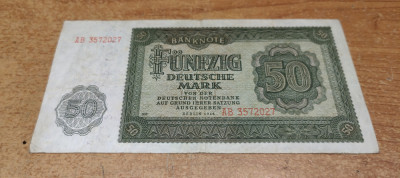 Bancnota 50 Deutsche Mark 1948 AB3572027 #A5627HAN foto