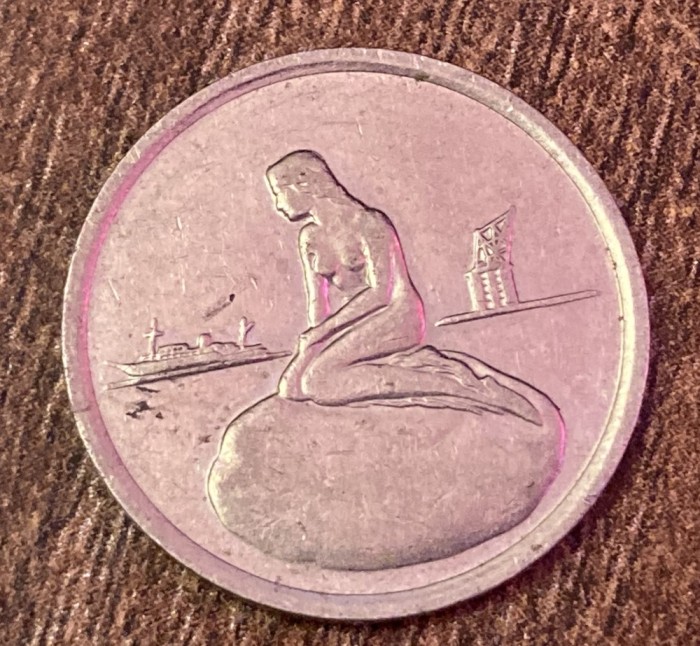 M3C1 134 - Jeton de colectie - Danemarca - Copenhaga - Sirena - jetonul tramvaiului