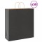 vidaXL Pungi de h&acirc;rtie 50 buc cu m&acirc;nere negre 45x17x48 cm 4101639