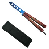 Cumpara ieftin Briceag fluture IdeallStore&reg;, Mayan Rainbow, pentru antrenament, 23.5 cm
