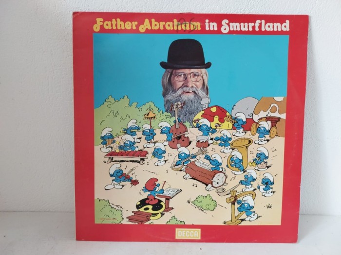 Disc vinil: Father Abraham In Smurfland, UK 1978, Pop, Children&#039;s, Decca &ndash; SMURF-R 1