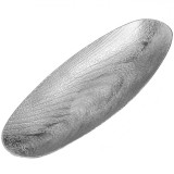 Platou Decorativ Plastic Gondola, Argintiu, 40.5x15.7x5 cm, Oem