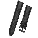 Curea piele compatibila Garmin Vivoactive 4, Telescoape QR, 22mm, Negru Lucios