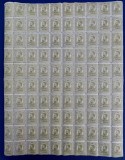 Cumpara ieftin ✅ RO 1909 LP 67f "Carol I tipo." , 15B oliv coala de 100 , o marca usor subtiata , mica punte rupta , MNH