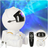 Proiector decorativ Astronaut Star cu cap rotativ 360 grade si Telecomanda, Ikonka